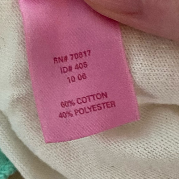 Victoria's Secret Pink Green and White Heartbreaker Top Size L - Picture 4 of 6